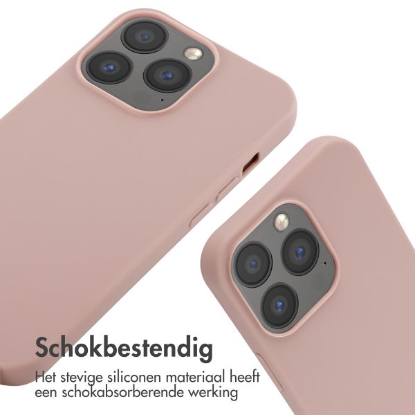 imoshion Siliconen hoesje met koord iPhone 13 Pro - Sand Pink