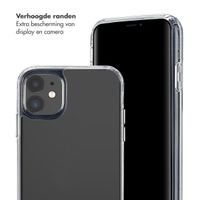 Selencia Transparent Case with Hooks + Lova Wrist Strap Apple iPhone 11 - Leopard