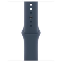 Apple Sport Band Apple Watch Series 1 t/m 9 / SE (38/40/41 mm) | Series 10 / 11 (42 mm) - Maat M/L - Storm Blue