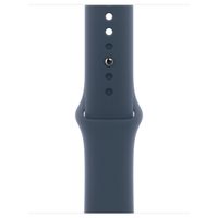 Apple Sport Band Apple Watch Series 1 t/m 9 / SE (38/40/41 mm) | Series 10 (42 mm) - Maat M/L - Storm Blue