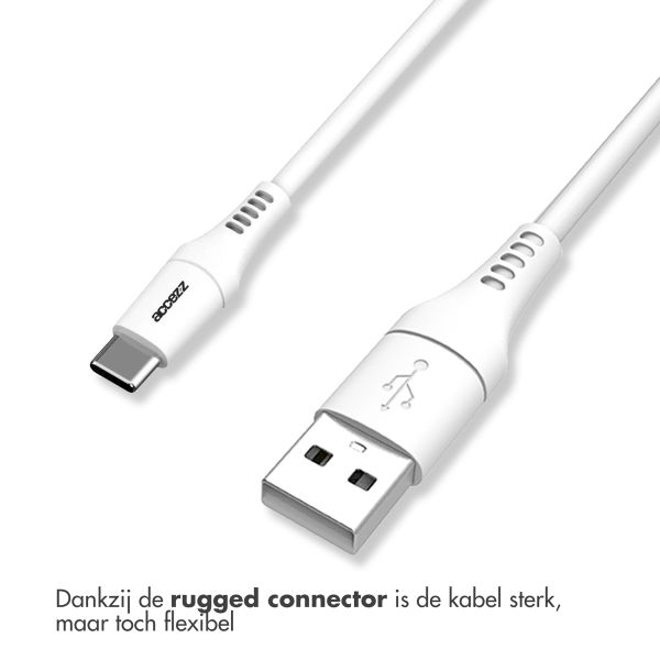 Accezz USB-C naar USB kabel - 1 meter - Wit