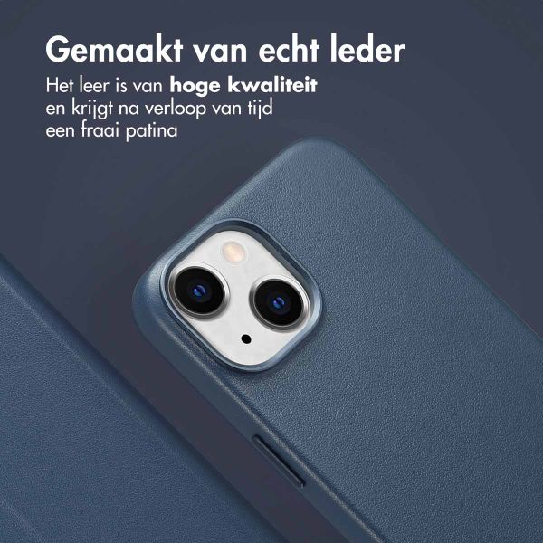 Accezz Leather Bookcase 2-in-1 met MagSafe Apple iPhone 14 - Nightfall Blue