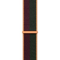 Apple Sport Loop Band Apple Watch Series 1 t/m 9 / SE (38/40/41 mm) | Series 10 (42 mm) - Dark Cherry/Forest Green