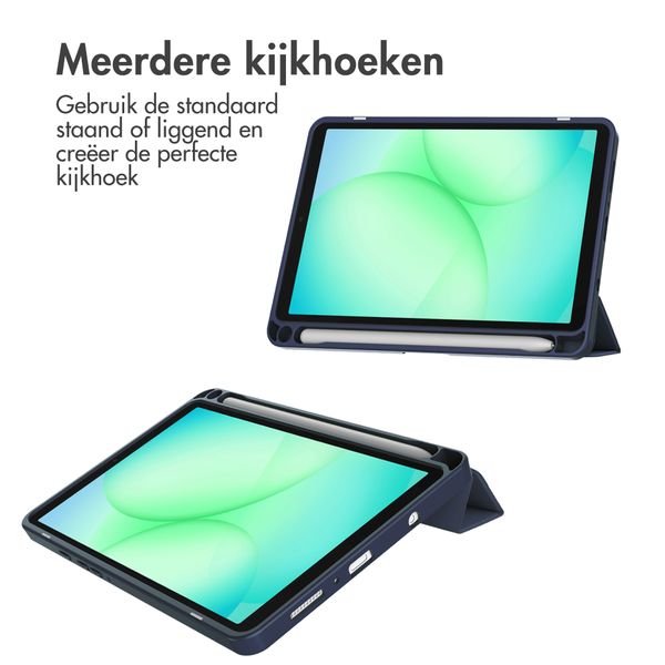 imoshion Trifold Hardcase Bookcase Samsung Galaxy Tab A11 / A9 8.7 inch - Donkerblauw