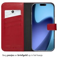 Selencia Echt Leren Bookcase Apple iPhone Air - Rood