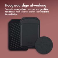 Accezz Leren Wallet met standaard - Geschikt voor MagSafe en Qi2 - Onyx Black