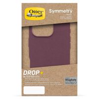 OtterBox Symmetry Cactus leren Backcover met MagSafe Apple iPhone 16 Pro - Maroon Bells