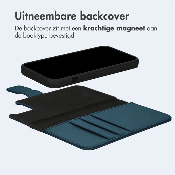 imoshion Uitneembare 2-in-1 Luxe Bookcase Apple iPhone 15 - Blauw