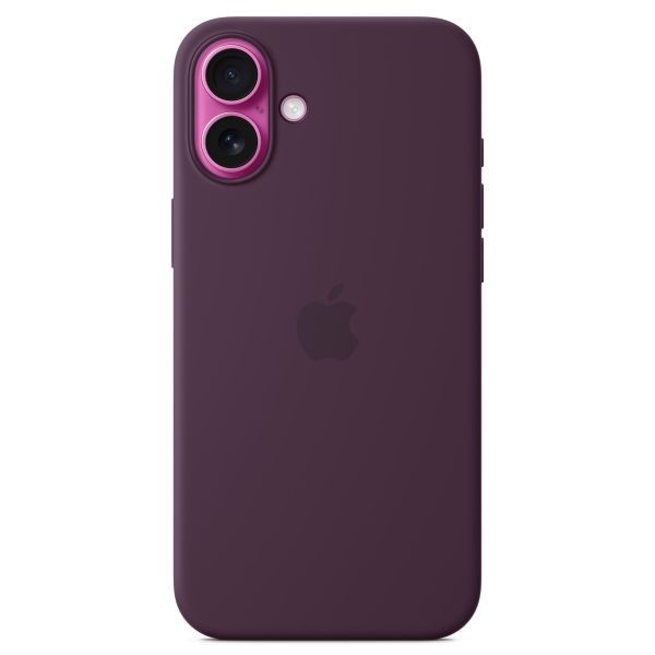 Apple Silicone Backcover MagSafe Apple iPhone 16 Plus - Plum