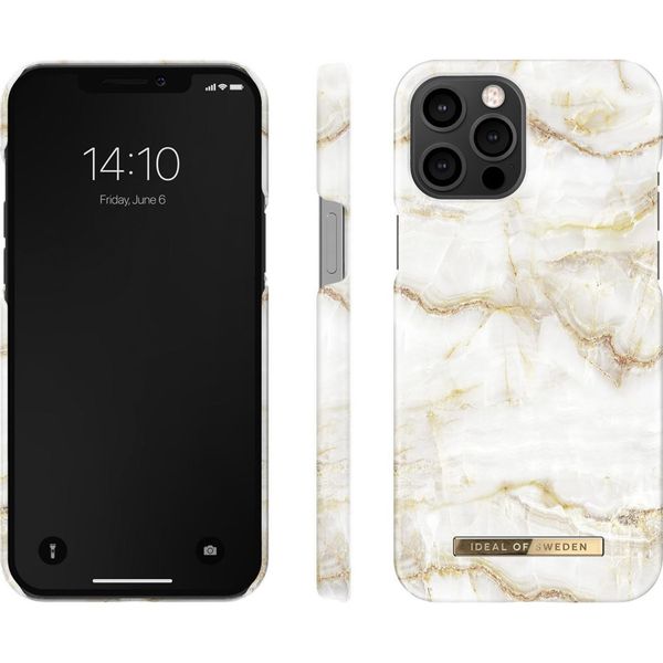 iDeal of Sweden Fashion Backcover iPhone 12 Pro Max - Golden Pearl Marble