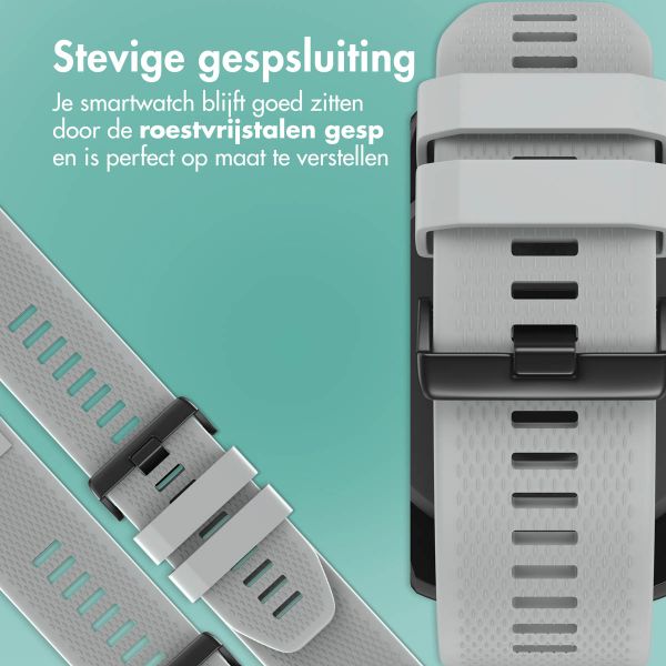 imoshion QuickFit® Siliconen bandje  - Garmin 26 mm aansluiting - Grijs