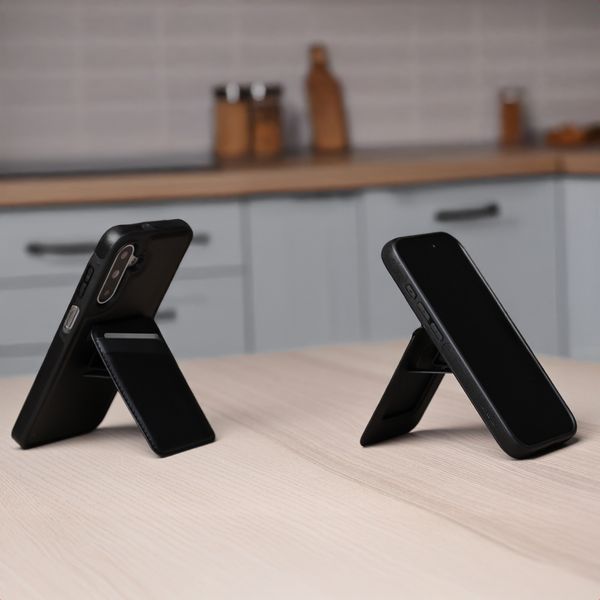 imoshion Backcover met kaarthouder en stand Apple iPhone 16 - Zwart