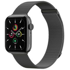 imoshion Milanees magnetisch bandje Apple Watch Series 1 - 11 / SE / Ultra (44/45/46/49 mm) - Maat S - Space Grey