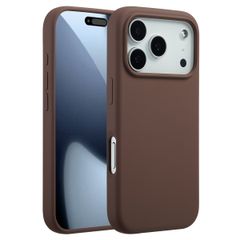 Accezz Liquid Silicone Back Cover with MagSafe Apple iPhone 17 Pro - New Tea Brown