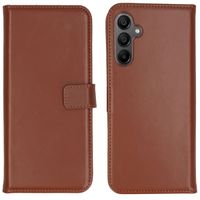 Selencia Echt Leren Bookcase Samsung Galaxy A15 (5G/4G) - Lichtbruin