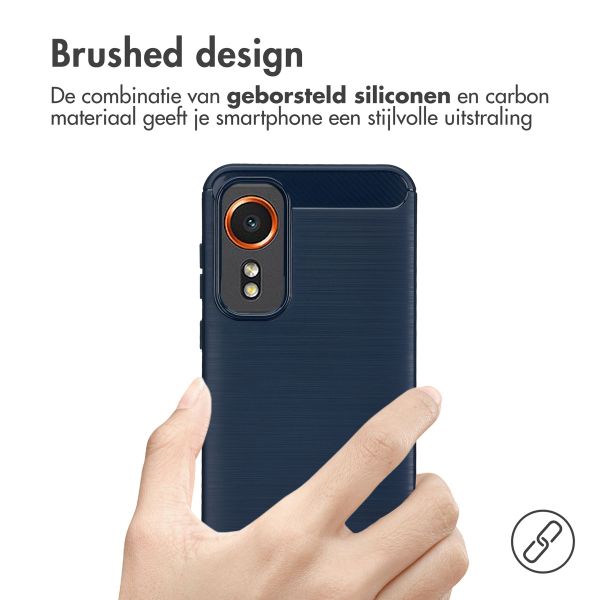 imoshion Brushed Backcover Samsung Galaxy Xcover 7 - Donkerblauw