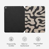 Selencia Vivid tablethoes Apple iPad 6 (2018) 9.7 inch / iPad 5 (2017) 9.7 inch - Art Wave Black