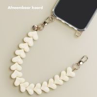 Selencia Transparent Case with Hooks + Lova Wrist Strap Apple iPhone 17e / 16e - Beige