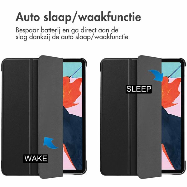 imoshion Trifold Bookcase Apple iPad Air 11 inch (2025) M3 / (2024) M2 / Air 5 (2022) / Air 4 (2020) - Donkerblauw