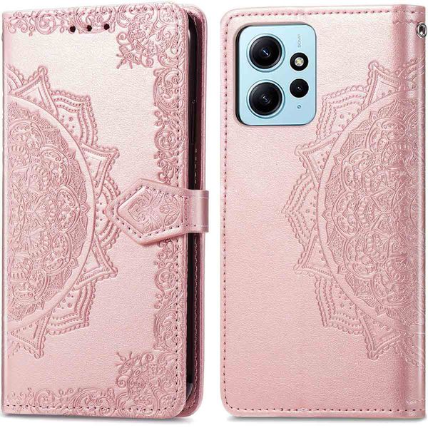 imoshion Mandala Bookcase Xiaomi Redmi Note 12 (4G) - Rosé Goud