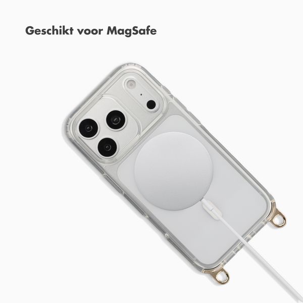 Selencia Rivièra MagSafe Backcover met afneembare haakjes Apple iPhone 18 Pro / 17 Pro - Transparant