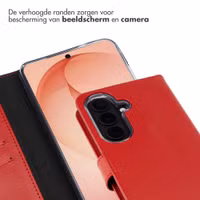 Selencia Echt Leren Bookcase Samsung Galaxy S26 Plus - Rood