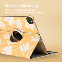 imoshion 360° Draaibare Design Bookcase iPad Pro 13 (2024) M4 - Yellow Flowers