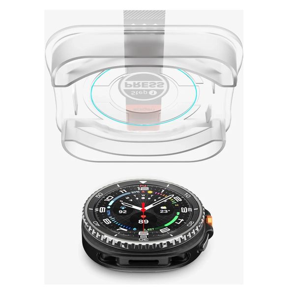 Spigen EZ FIT Glas.tR Screenprotector met applicator Samsung Galaxy Watch 9 / Watch 8 - 40 mm - Transparant