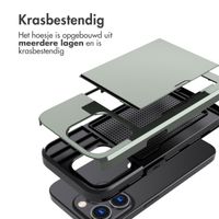 imoshion Backcover met pasjeshouder Apple iPhone 15 Pro - Donkergroen