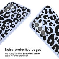 imoshion Siliconen design hoesje met koord Samsung Galaxy A15 (5G/4G) - Animal Lila