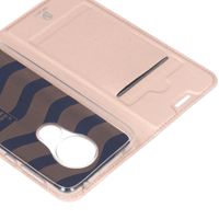 Dux Ducis Slim Softcase Bookcase Motorola Moto G7 Play - Rosé Goud