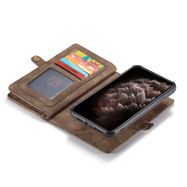 CaseMe Luxe Lederen 2 in 1 Portemonnee Bookcase iPhone 11 Pro Max