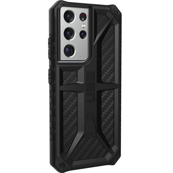 UAG Monarch Backcover Samsung Galaxy S21 Ultra - Carbon Fiber