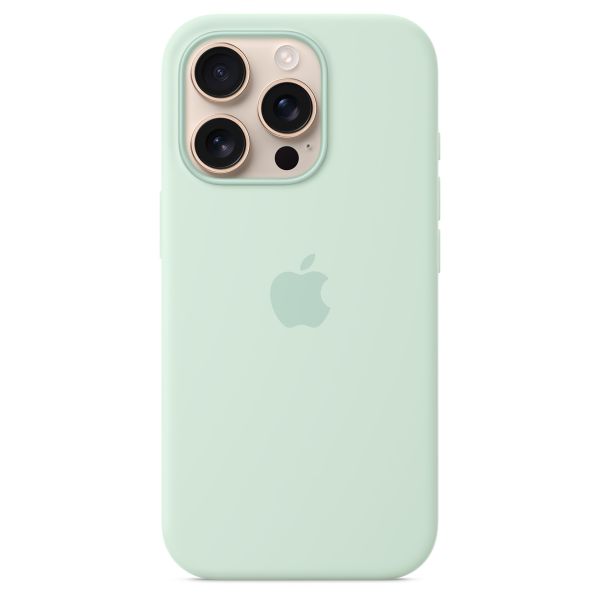 Apple Silicone Backcover MagSafe Apple iPhone 16 Pro - Aquamarine