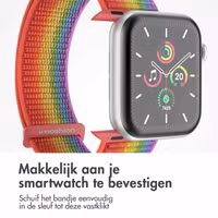imoshion Nylon bandje Apple Watch Series 1 t/m 9 / SE (38/40/41 mm) | Series 10 / 11 (42 mm) - Rainbow