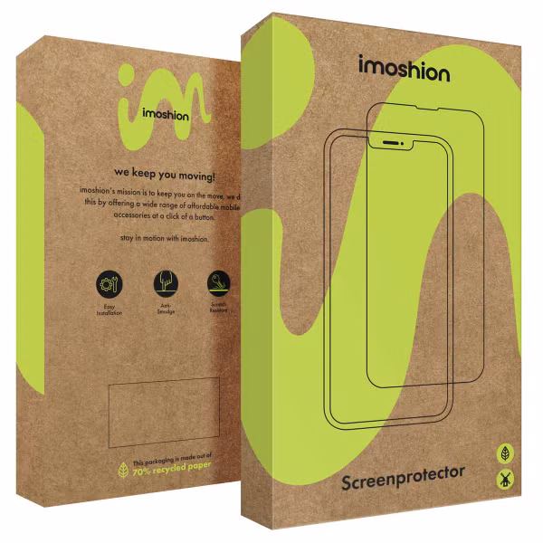 imoshion Screenprotector Folie 3 pack Apple iPhone 13 / 13 Pro / 14 / 16e