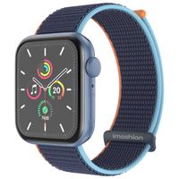 imoshion Nylon bandje Apple Watch Series 1 t/m 9 / SE (38/40/41 mm) | Series 10 / 11 (42 mm) - Dark Navy Blue