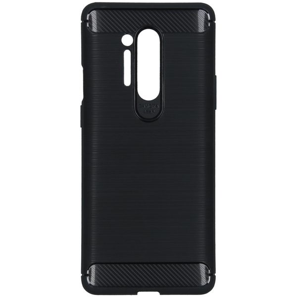 Brushed Backcover OnePlus 8 Pro - Zwart