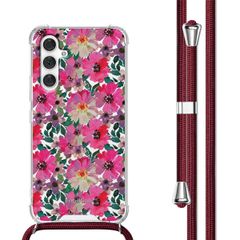 imoshion Design hoesje met koord Samsung Galaxy A54 (5G) - Flower Water