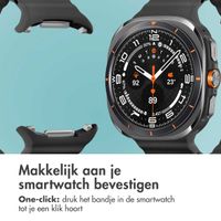 imoshion Ocean Siliconenband Samsung Galaxy Watch Ultra (2024/2025) - Zwart