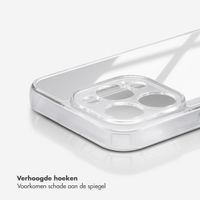 Selencia Mirror Backcover iPhone 15 Pro - Hoesje met spiegel - Zilver