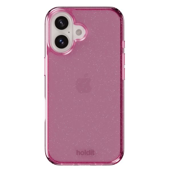 Holdit Glitter Case iPhone 16 - Pink