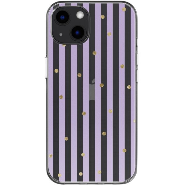 imoshion  Design hoesje iPhone 13 - Sparkle Lines Lavender