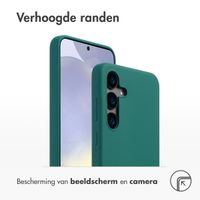Accezz Liquid Silicone Backcover Samsung Galaxy S24 Plus - Donkergroen