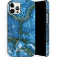 Selencia Maya Fashion Backcover iPhone 12 (Pro) - Onyx Blue