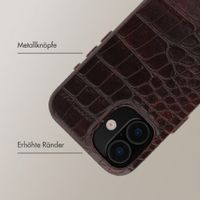 Selencia Croco Backcover met MagSafe Apple iPhone 16 - Choco Brown