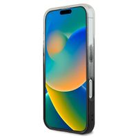 Guess MagSafe IML Glitter Gradient Case Apple iPhone 16 - Zwart