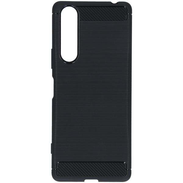 Brushed Backcover Sony Xperia 1 II - Zwart