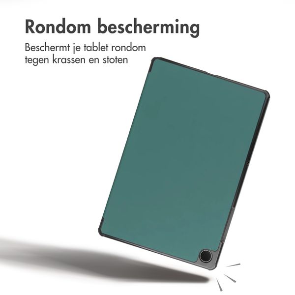 imoshion Trifold Bookcase Samsung Galaxy Tab A9 Plus - Donkergroen