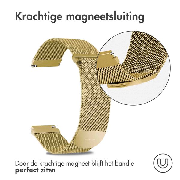 imoshion Milanees magnetisch bandje - Universeel 20 mm aansluiting - Maat M - Goud